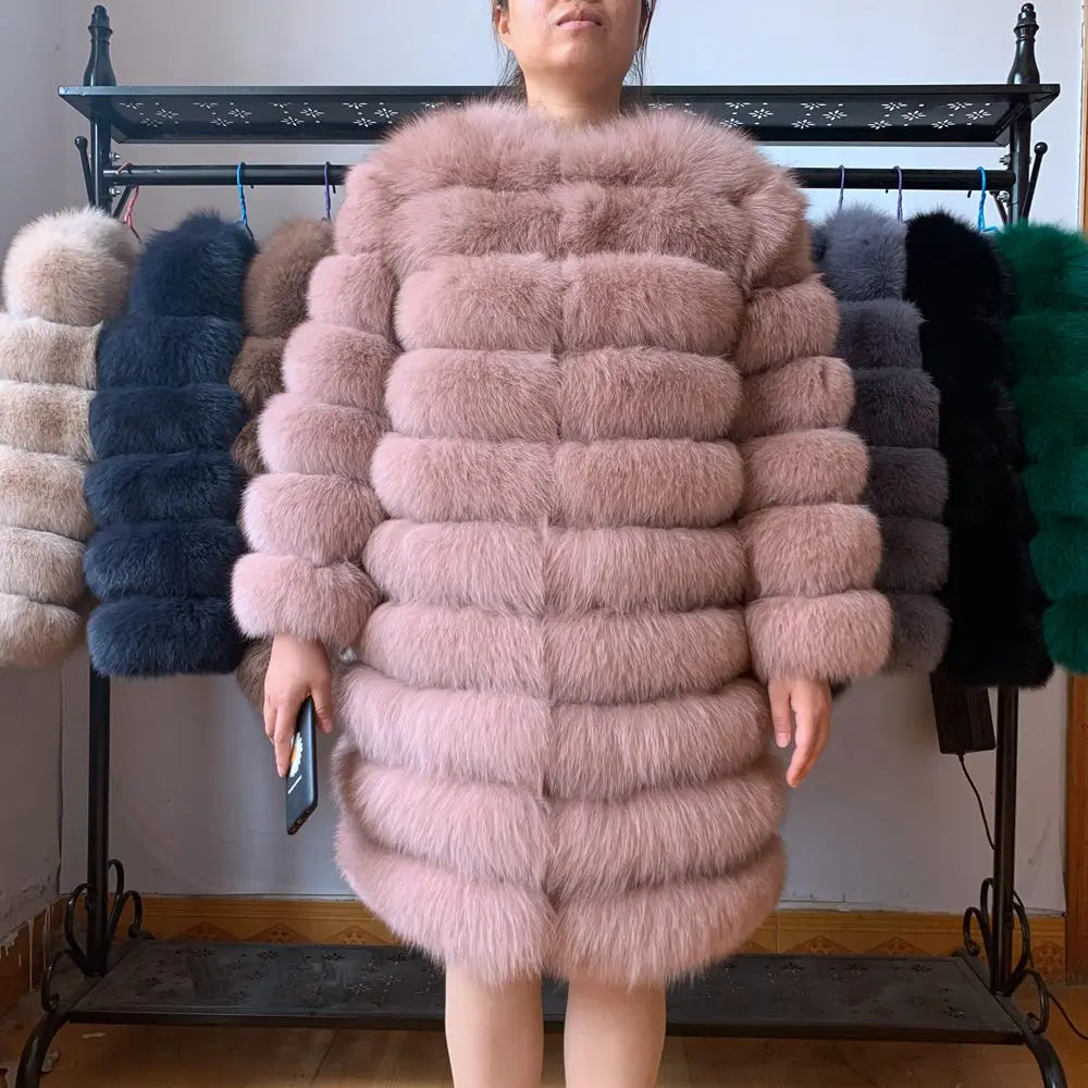 NEW style  4in1 real fur coats Women Natural Real Fur Jackets Vest Winter Outerwear Women fox fur coat high quality fur Clothes - Matrix Studios