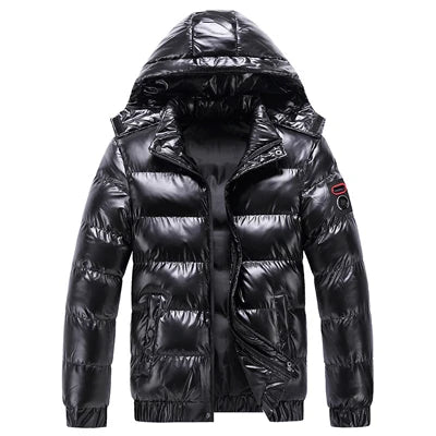DIMUSI Winter Men's Jackets Fashion Men Cotton Warm Parkas Down Hoodies Coats Casual Outdwear Thermal Jackets Mens Clothing - Matrix Studios