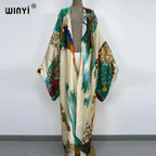 Europe WINYI new tunic bikini sweet lady pink boho Cardigan stitch Cocktail sexcy Boho Maxi Holiday Batwing Sleeve KIMONO mujer - Matrix Studios