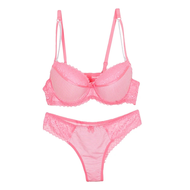 DaiNaFang Push Up Women Bras Set For Big Boops Sexy Lace Underwear Panties BCDE Cup Ladies Plus Size French Female Lingerie - Matrix-studios.com