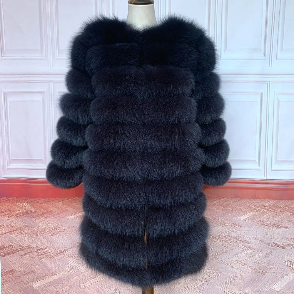 NEW style  4in1 real fur coats Women Natural Real Fur Jackets Vest Winter Outerwear Women fox fur coat high quality fur Clothes - Matrix Studios