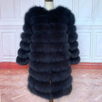 NEW style  4in1 real fur coats Women Natural Real Fur Jackets Vest Winter Outerwear Women fox fur coat high quality fur Clothes - Matrix Studios