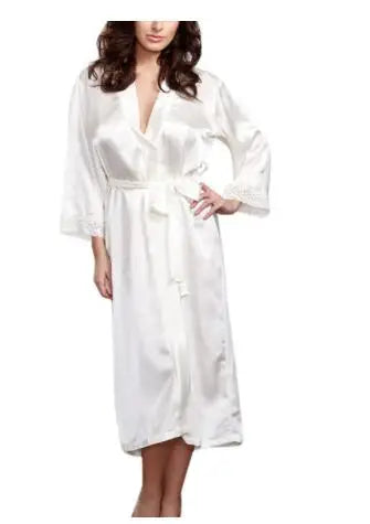 Fashion Loose Soft Comfortable Night Robe Women Belt Bathrobe Women's Sleep Sexy Sleepwear Shift 2017 Select 3 Color - Matrix-studios.com