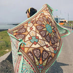 Fashions 90x180cm Twill Cotton Pareo Beach Cover-Ups Women Large Beach Dress Bikini Bathing Swimwear Cover Up Sarong Wrap Scarf - Matrix Studios