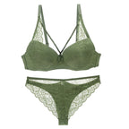 2021 New Sexy Women BCD Cup Bra Sets Lace Thong Hollow Out Underwear Panties Intimante Brief Female Girls Lingerie - Matrix-studios.com