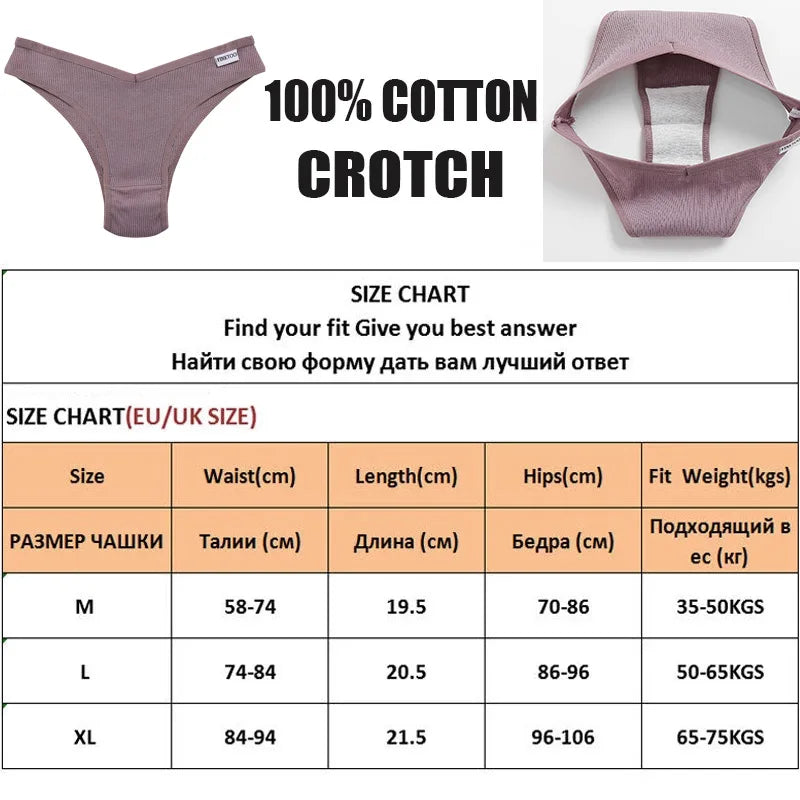 5PCS/Set Cotton Lingerie Panties Sexy Underwear Women Briefs Tangas Female Underpants Pantys Thong Panties Bikini Solid 13 Color - Matrix Studios