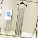 Spring Summer 2026 Woman Tank Dress Casual Modal Sexy Camisole Elastic Female Home Beach Dresses O-Neck Camis Sexy Dress - Matrix-studios.com