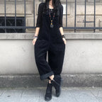Corduroy Overalls Women's Summer Bib Jumpsuits ZANZEA 2026 Casual Suspender Harem Pants Female Solid Rompers Femme Oversize - Matrix Studios