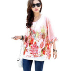 Women Blouses Plus Size Clothing Summer 2021 Novelty Bohemian Shirts Blusas Femininas Bohemian Style Women's Chiffon Tops Tees - Matrix-studios.com