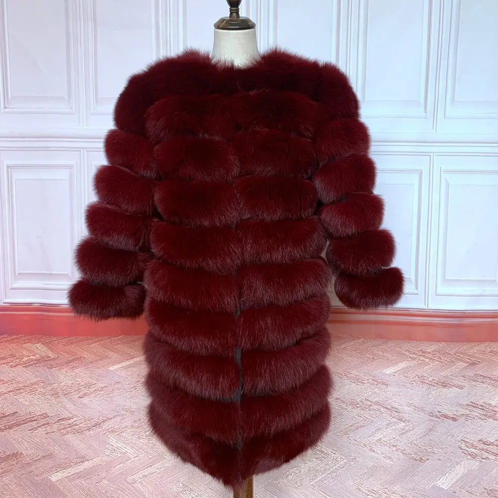 NEW style  4in1 real fur coats Women Natural Real Fur Jackets Vest Winter Outerwear Women fox fur coat high quality fur Clothes - Matrix Studios