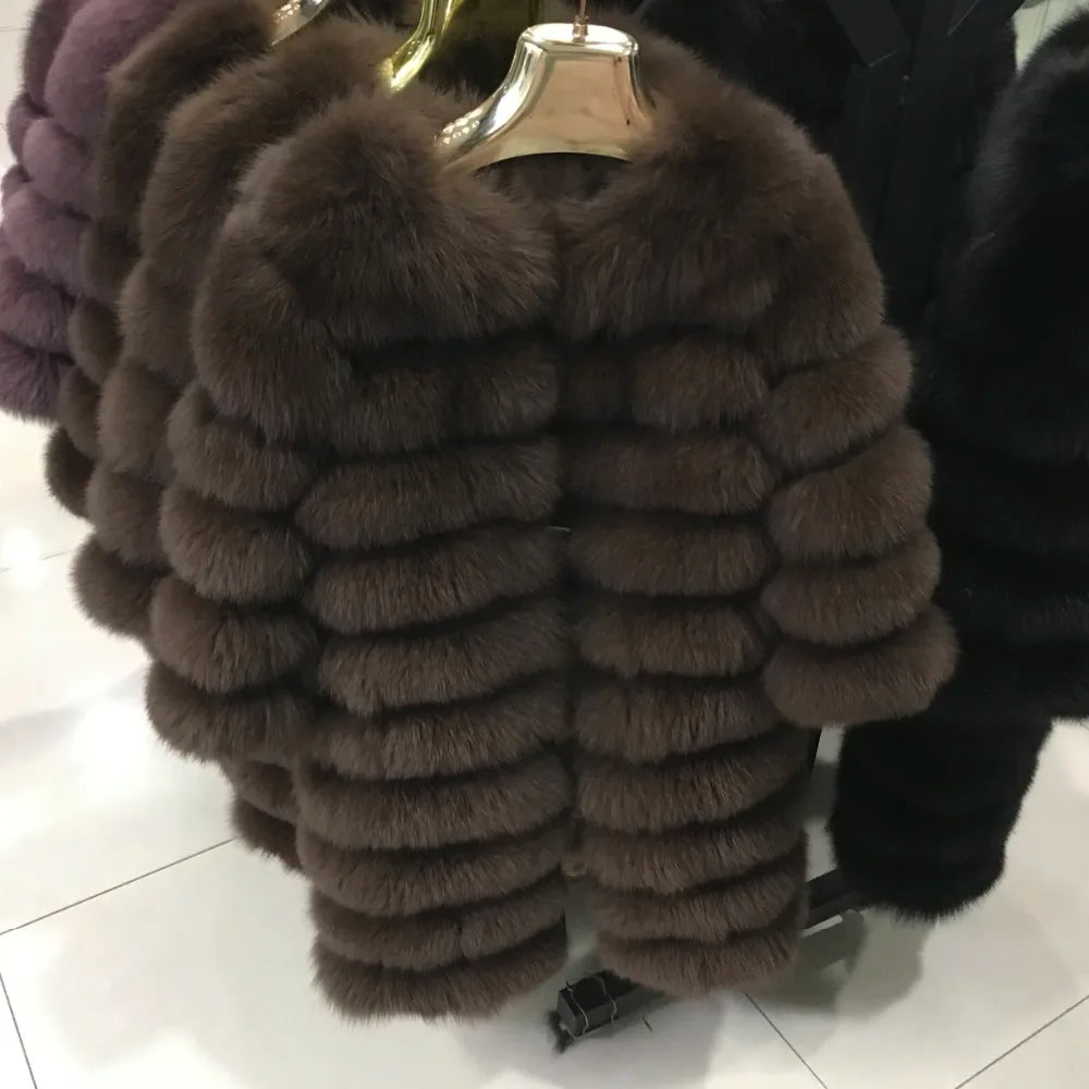 NEW style  4in1 real fur coats Women Natural Real Fur Jackets Vest Winter Outerwear Women fox fur coat high quality fur Clothes - Matrix Studios