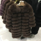 NEW style  4in1 real fur coats Women Natural Real Fur Jackets Vest Winter Outerwear Women fox fur coat high quality fur Clothes - Matrix Studios