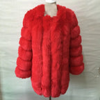 HJQJLJLS 2022 Winter New Fashion Women Long Faux Fur Coat Female Fuzzy Fur Coat Winter Thick Warm Fluffy Artificial Fur Jacket - Matrix Studios