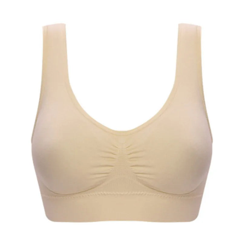 Sexy women push up  BREAST   bra big size backless  bras plus size wireless brassiere breathable seamless bra 1pcs wfws01 - Matrix Studios