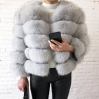 2026 New Style Real Fur Coat 100% Natural Fur Jacket Female Winter Warm Leather Fox Fur Coat High Quality Fur Vest - Matrix Studios