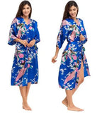 Silk Kimono Robe Bathrobe Women Satin Robe Silk Robes Night Sexy Robes Night Grow For Bridesmaid Summer Plus SizeS-XXXL 010412 - Matrix-studios.com