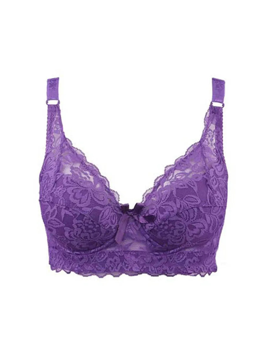 75-105BCD Women's Lace Underwire Push Up Bra  For Women Plus Size Lace Bras Thin Sexy Underwear Bras Bralette Lingerie Intimates - Matrix Studios