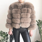 2026 New Style Real Fur Coat 100% Natural Fur Jacket Female Winter Warm Leather Fox Fur Coat High Quality Fur Vest - Matrix Studios