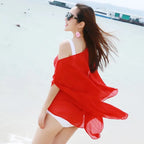 Chiffon Bikini Scarf Pareo Sarong Wrap mini dress  For Women fashion Vacation Summer Beach Cover Up - Matrix Studios