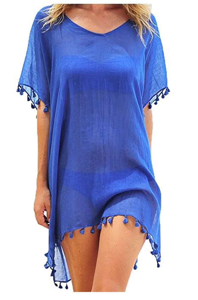 Women Beach Cover Up Lace Hollow Crochet Swimsuit Beach Dress Women 2025 Summer Cover-Ups Bathing Suit Ladies Beach Wear Tunic - Matrix Studios