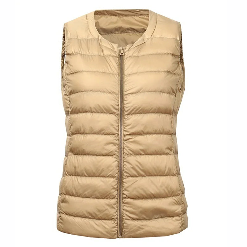 NewBang Brand 7XL 8XL Large Size Waistcoat Women's Warm Vest Ultra Light Down Vest Women Portable Sleeveless Winter Warm Liner - Matrix Studios