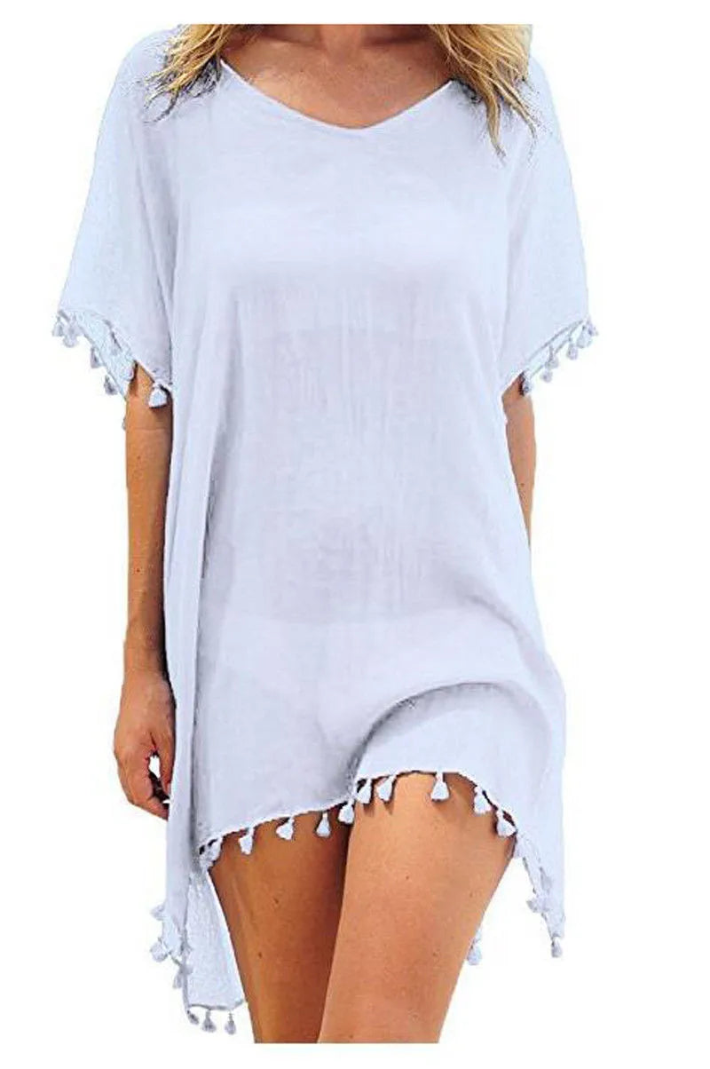 Women Beach Cover Up Lace Hollow Crochet Swimsuit Beach Dress Women 2025 Summer Cover-Ups Bathing Suit Ladies Beach Wear Tunic - Matrix Studios