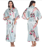 Silk Kimono Robe Bathrobe Women Satin Robe Silk Robes Night Sexy Robes Night Grow For Bridesmaid Summer Plus SizeS-XXXL 010412 - Matrix-studios.com