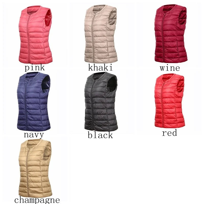 NewBang Brand 7XL 8XL Large Size Waistcoat Women's Warm Vest Ultra Light Down Vest Women Portable Sleeveless Winter Warm Liner - Matrix Studios