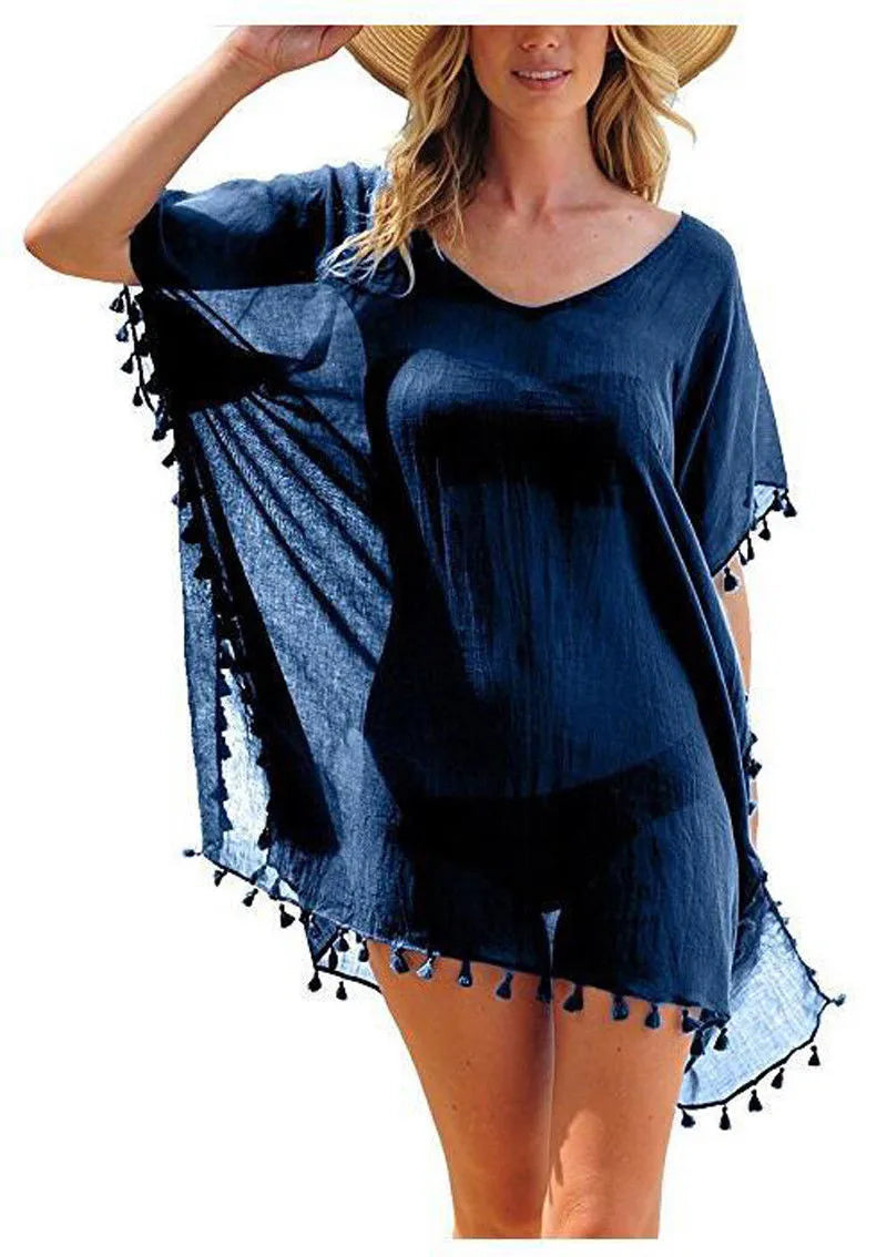 Women Beach Cover Up Lace Hollow Crochet Swimsuit Beach Dress Women 2025 Summer Cover-Ups Bathing Suit Ladies Beach Wear Tunic - Matrix Studios