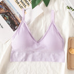 Women's Crop Top Ribbed Tube Top U-Back Comfort Bra Streetwear Camis Sexy Lingerie Seamless Underwear Sports Tank Bralette M-XL - Matrix Studios