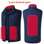 New 17 Heated Vest Jacket Fashion Men Women Coat Clothes Intelligent  Electric Heating Thermal Warm Clothes Winter Heated Hunt - Matrix Studios
