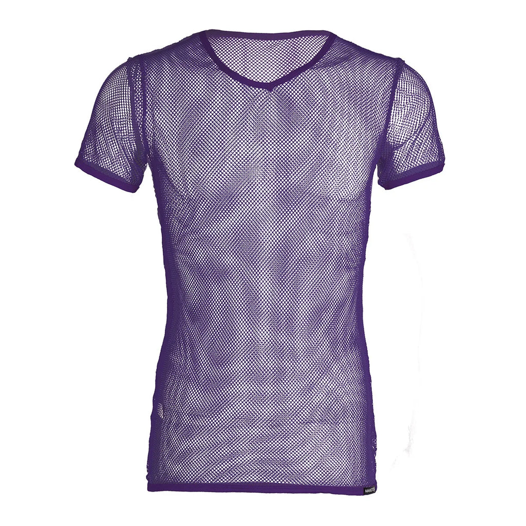 Mens Mesh Cycling Base Layers Shirt Quick Dry Cool Cycling Vest Black See Through Clubwear Tee Shirt Fishnet Jersey Sportswear - Matrix Studios