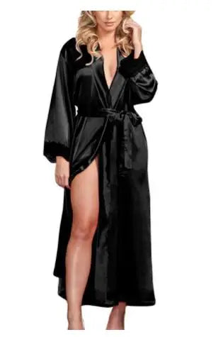 Fashion Loose Soft Comfortable Night Robe Women Belt Bathrobe Women's Sleep Sexy Sleepwear Shift 2017 Select 3 Color - Matrix-studios.com