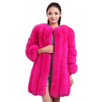 HJQJLJLS 2022 Winter New Fashion Women Long Faux Fur Coat Female Fuzzy Fur Coat Winter Thick Warm Fluffy Artificial Fur Jacket - Matrix Studios