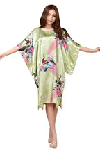 Summer Women Nightgown Print Sleepwear Night Bath Dress Gown Satin Sleep Shirt Sexy Nightshirt Home Clothes Intimate Lingerie - Matrix-studios.com