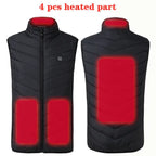 New 17 Heated Vest Jacket Fashion Men Women Coat Clothes Intelligent  Electric Heating Thermal Warm Clothes Winter Heated Hunt - Matrix Studios
