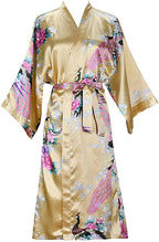 Silk Satin Wedding Bride Bridesmaid Robe Floral Bathrobe Short Kimono Robe Night Robe Bath Robe Fashion Dressing Gown For Women - Matrix-studios.com