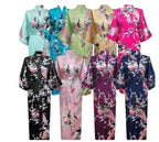 Plus Size XXXL Chinese Women Long Robe Print Flower Peacock Kimono Bathrobe Gown Bride Bridesmaid Wedding Robes Sexy Sleepwear - Matrix-studios.com