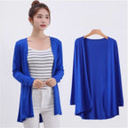 2024 Summer Autumn Korean Women Modal Cardigan Ladies Shawl Female Cotton Sweater Cardigans Long Sleeve Women Casual Thin Coats - Matrix Studios