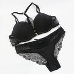New Fashion Bralette Sexy Lingerie Seamless Push Up Bra Sets Front Closure Candy Color Underwear Women Small Size Brassiere - Matrix-studios.com