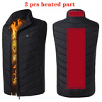 New 17 Heated Vest Jacket Fashion Men Women Coat Clothes Intelligent  Electric Heating Thermal Warm Clothes Winter Heated Hunt - Matrix Studios