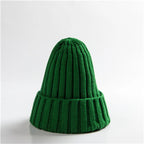 New Candy Colors Winter Women Knitted Hat Warm Soft Trendy Kpop Style Wool Beanie Elegant All-match Cap