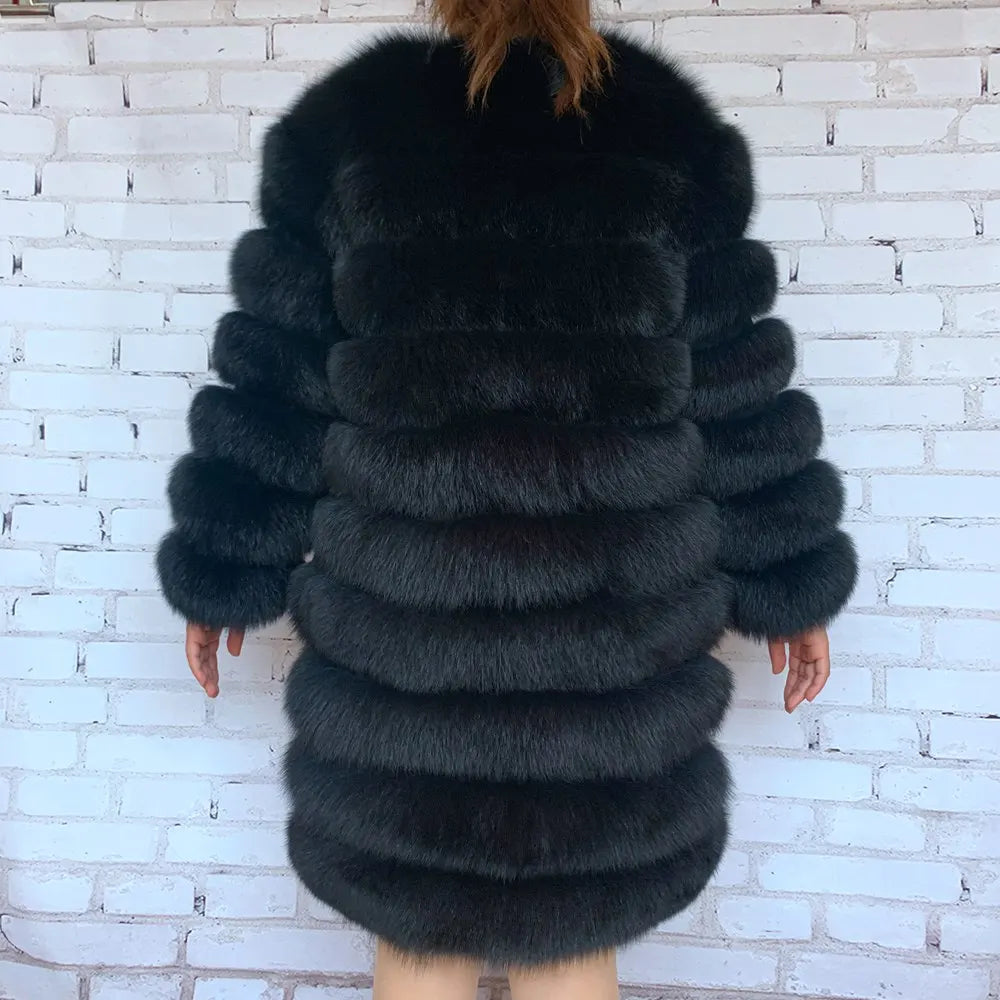NEW style  4in1 real fur coats Women Natural Real Fur Jackets Vest Winter Outerwear Women fox fur coat high quality fur Clothes - Matrix Studios