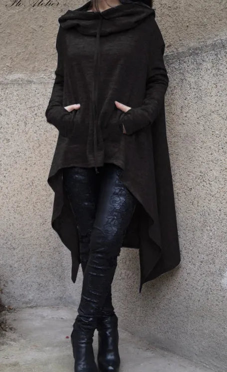 Fashion Trends New European and N Pure Color Long Hoodie - Matrix Studios
