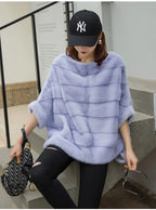 Real Mink Fur Coat Women Winter Natural Fur Coat Long Female Genuine Leather Mink Coats Cape Shawl Mink Coat - Matrix Studios
