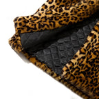 Fashion Women Faux Fur Leopard Print Coat Female Sexy All-Match Mid-Length Suit Collar Warm Outerwear - Matrix Studios