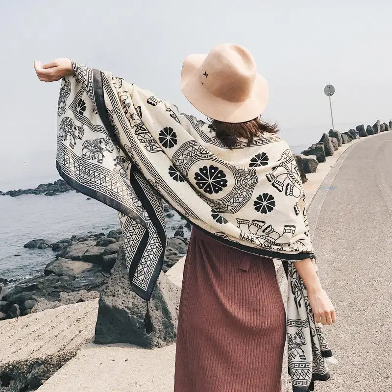 2018 New 90x180cm Twill cotton Pareo Beach Cover-Ups Women Large Beach Dress Bikini Bathing Swimwear Cover Up Sarong Wrap Scarf - Matrix Studios