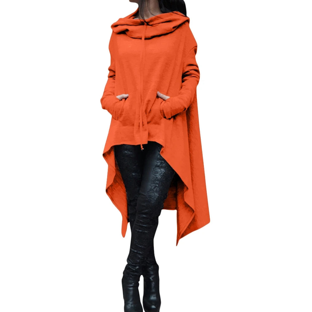 Fashion Trends New European and N Pure Color Long Hoodie - Matrix Studios