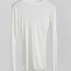 High Quality Plain T Shirt Women  Elastic Basic T-shirts Female Casual Tops Long Sleeve Sexy Thin T-shirt see through - Matrix-studios.com