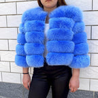 2026 New Style Real Fur Coat 100% Natural Fur Jacket Female Winter Warm Leather Fox Fur Coat High Quality Fur Vest - Matrix Studios